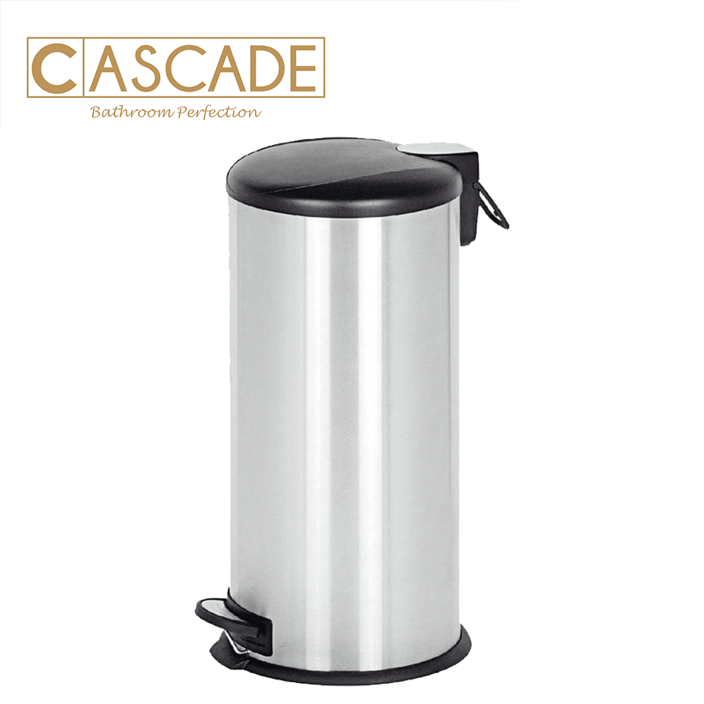 CASCADE 12LITERS STAINLESS STEEL STEP BIN