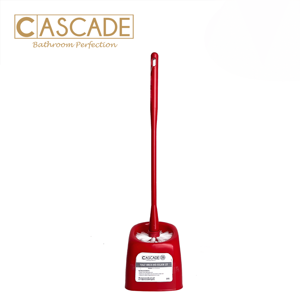 CASCADE TOILET BRUSH AND HOLDER SET