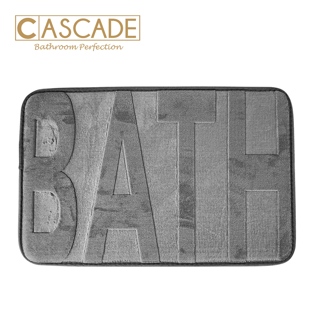 CASCADE COMFY BATHMAT GRAY