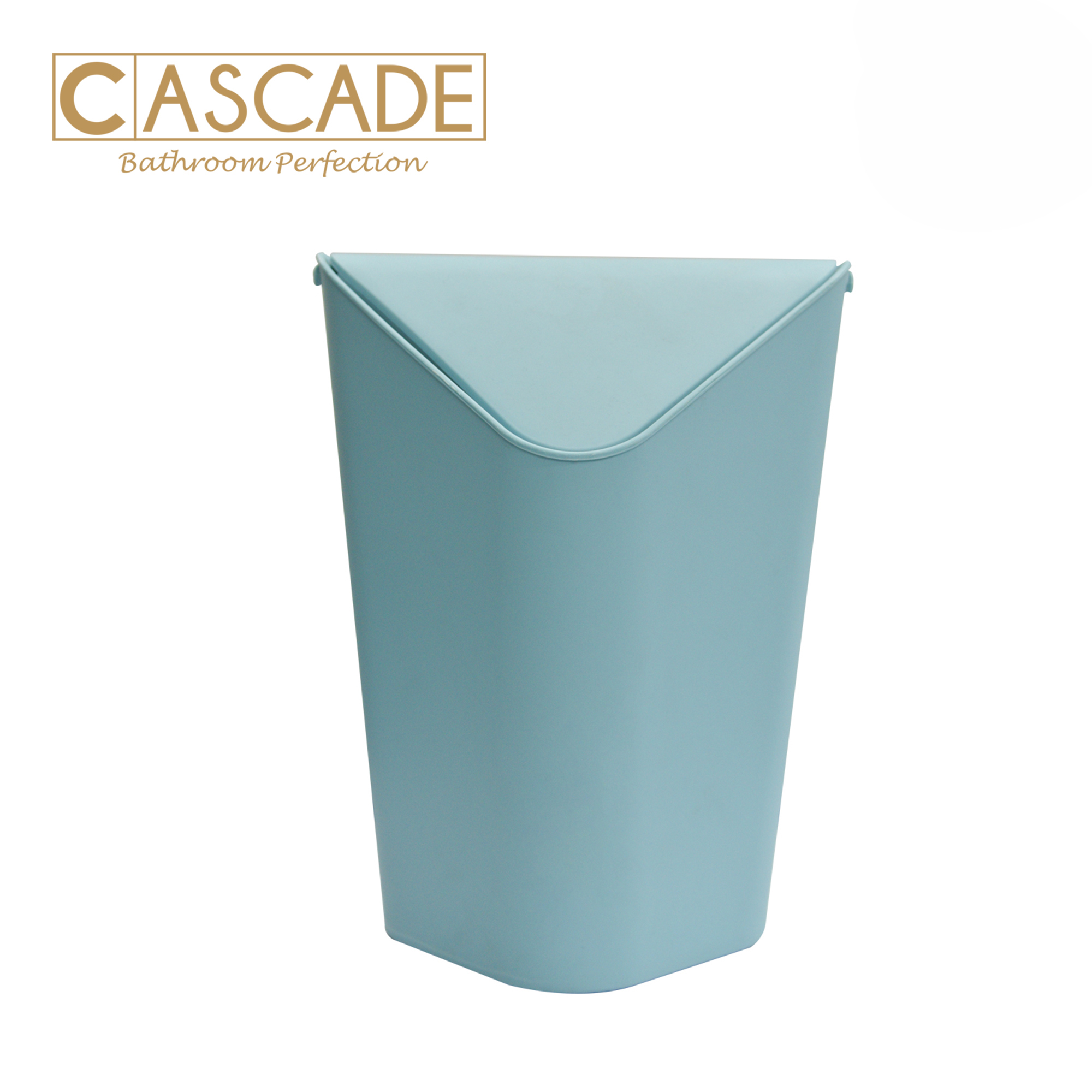 CASCADE TRIANGLE BIN W/ SWING LID BIG-BLUE