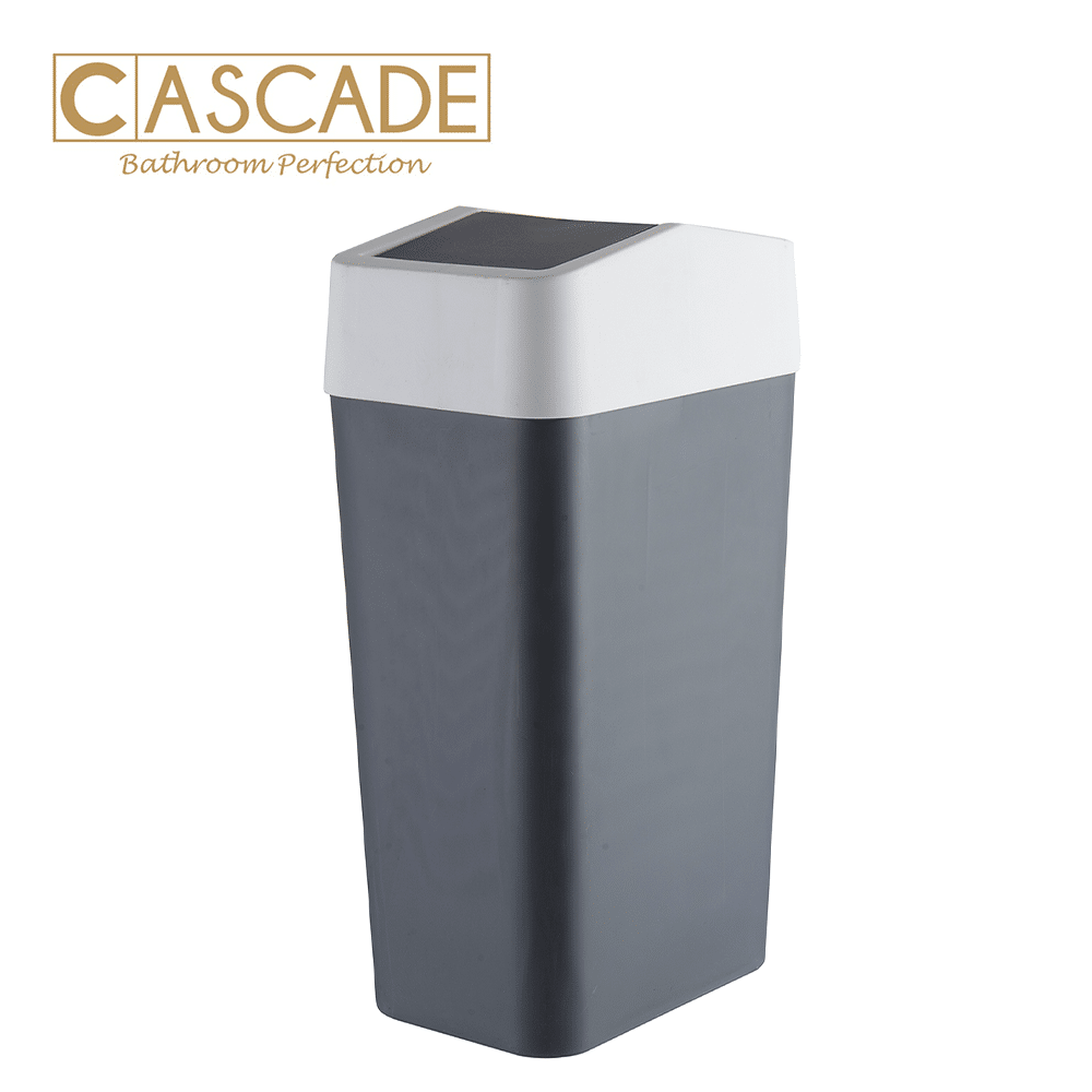 CASCADE RECT BIN WITH COVER GRAY