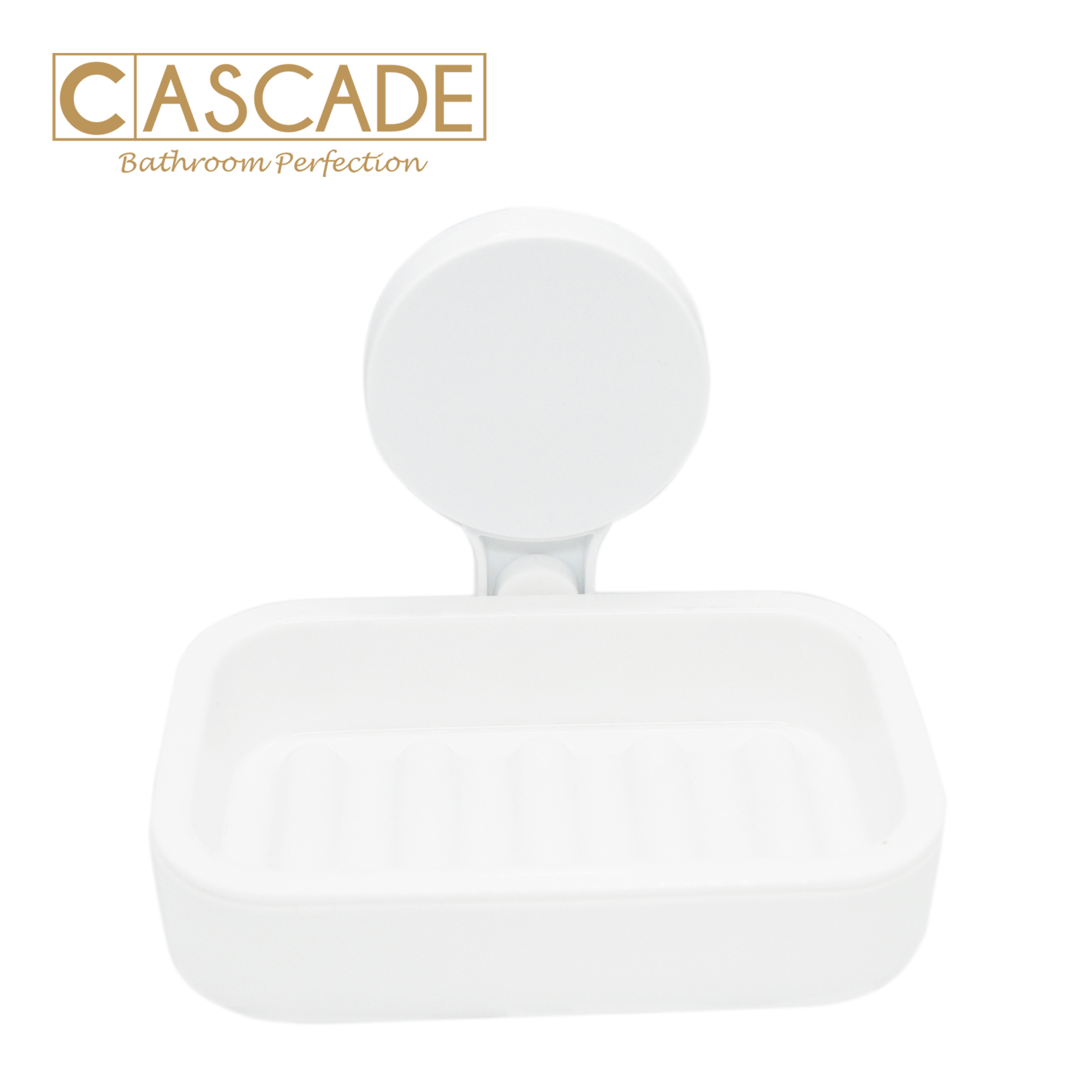 CASCADE SUCTION SOAP BOX WHT