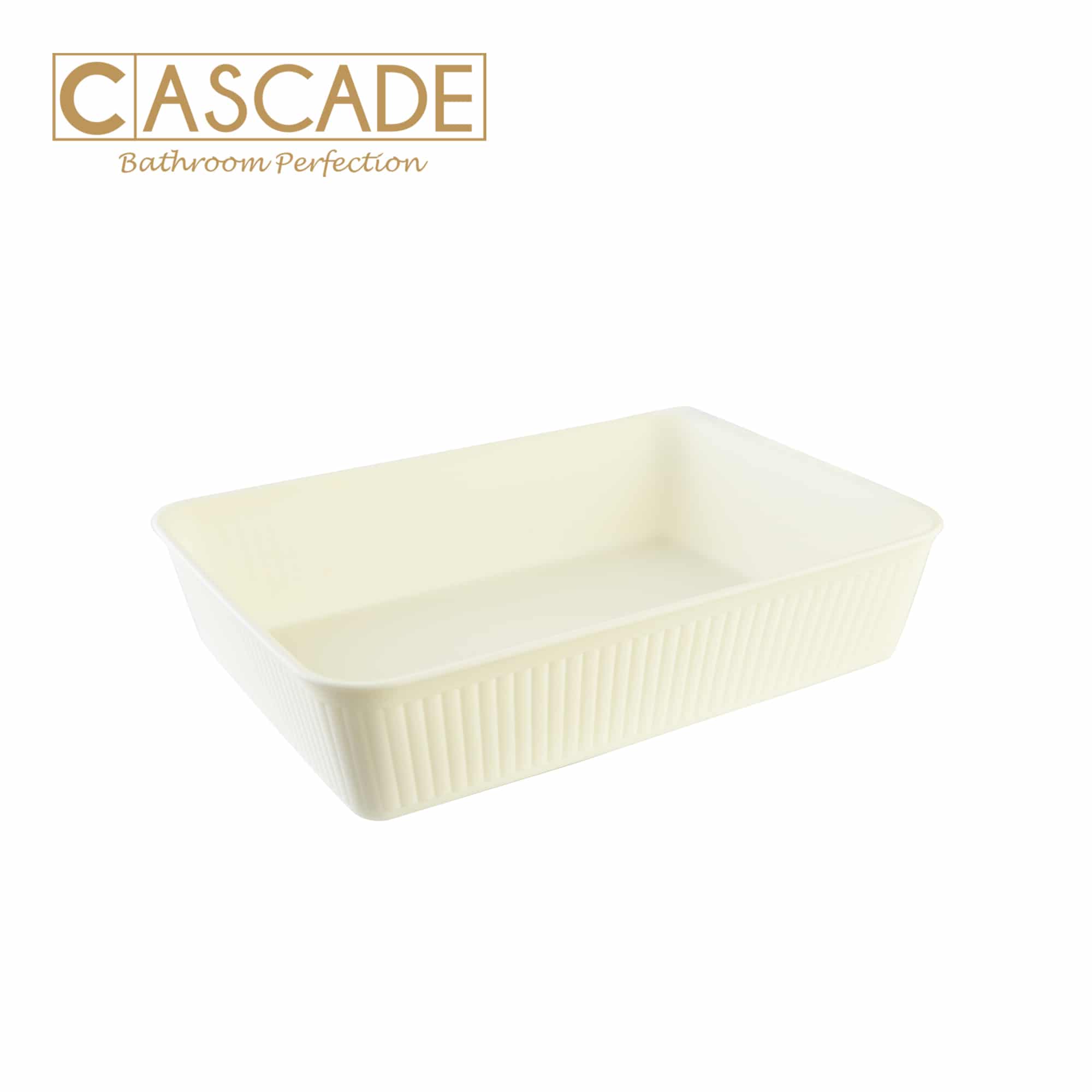 CASCADE LARGE DESK ORGANIZING TRAY-BEIGE