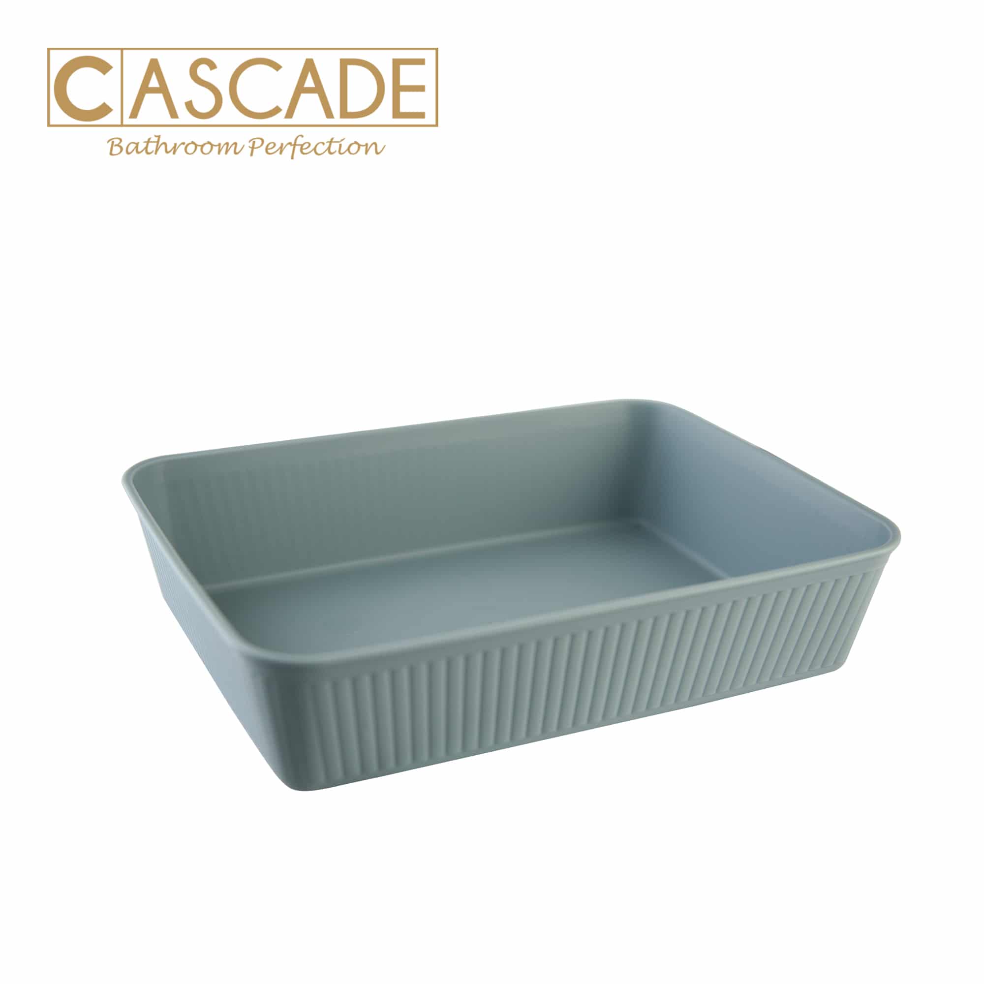 CASCADE LARGE DESK ORGANIZING TRAY-LIGHT GREY