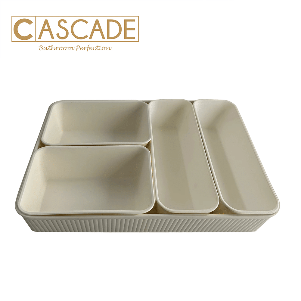 CASCADE 5PCS MULTI-PURPOSE STORAGE WHITE