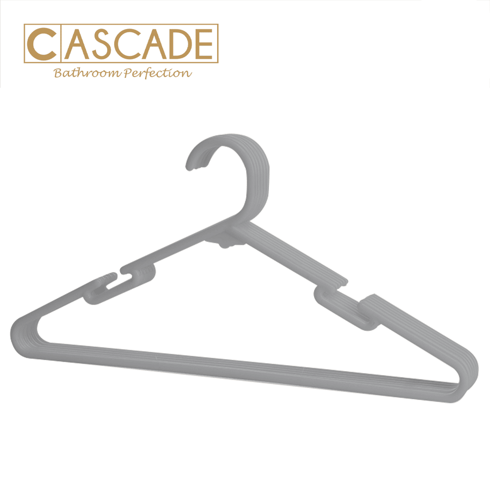 CASCADE 6 PIECE PLASTIC HANGER