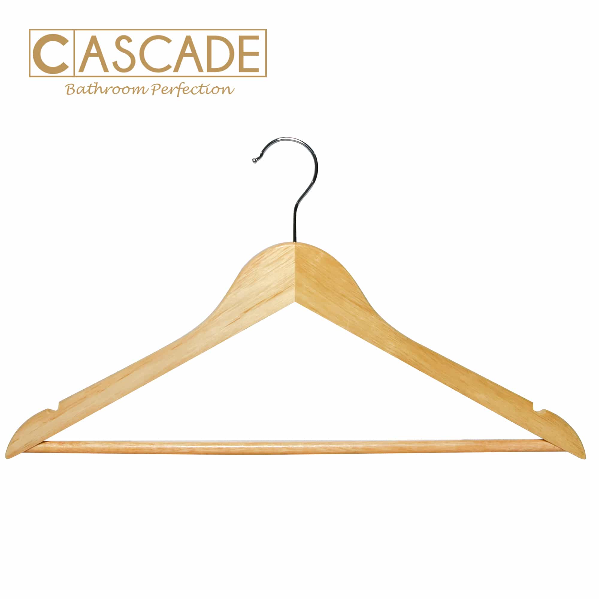 CASCADE 5 PIECE NORDIC WOODEN HANGER