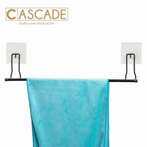 CASCADE TOWEL HOLDER WITH ADHESIVE STICKER