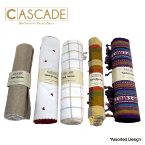 CASCADE TABLE RUNNER 14X72 ASSORTED DESIGN