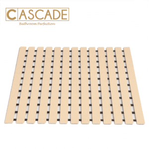 CASCADE HEAVY DUTY NON-SLIP BATH MAT-BEIGE