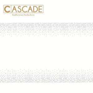 CASCADE DOTTED WHITE TABLE COVER 137X274CM