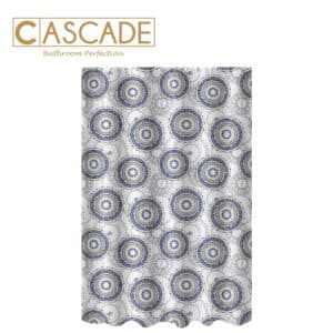 CASCADE POLYESTER SHOWER CURTAIN-MEADOW