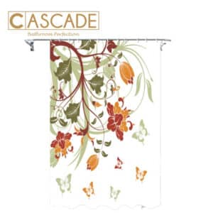 CASCADE SHOWER CURTAIN WITH DIGITAL PRINT-SANCTUARY