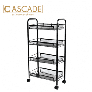 CASCADE 4 TIER MULTI-PURPOSE METAL TROLLEY