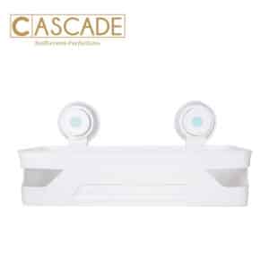 CASCADE RECTANGULAR SHELF WITH SUCTION CUP