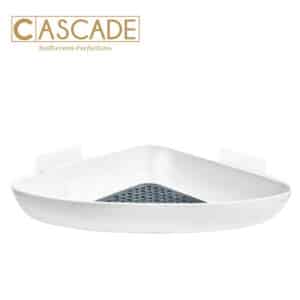 CASCADE CORNER RACK WITH ADHESIVE STICKER