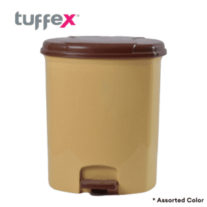 TUFFEX NO4 LUXURY PEDALLED DUSTBIN 25L(WHITE,CREAM,GRAY)