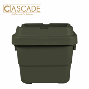 CASCADE 22 LITERS SQUARE OUTDOOR STORAGE BOX GREEN