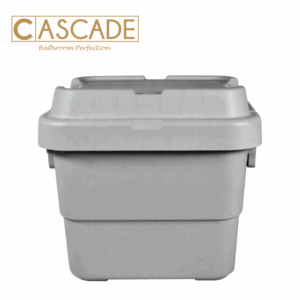 CASCADE 22 LITERS SQUARE OUTDOOR STORAGE BOX GRAY