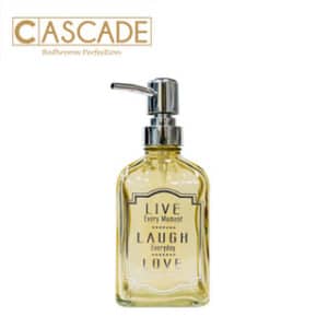 CASCADE 450ML GLASS SOAP DISPENSER AMBER