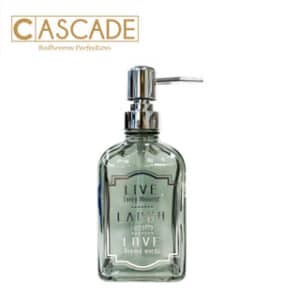 CASCADE 450ML GLASS SOAP DISPENSER GREY