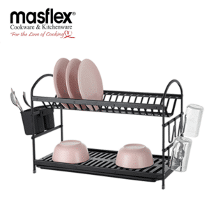 Masflex Aluminum 2 Tier Dish Drainer-Powder Coating