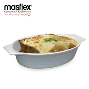 Masflex 12inch | 1400ml Oval Stoneware Baking Dish Blue or Gray