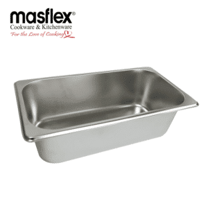 Masflex Stainless Steel Food Pan 1/3x4" Deep