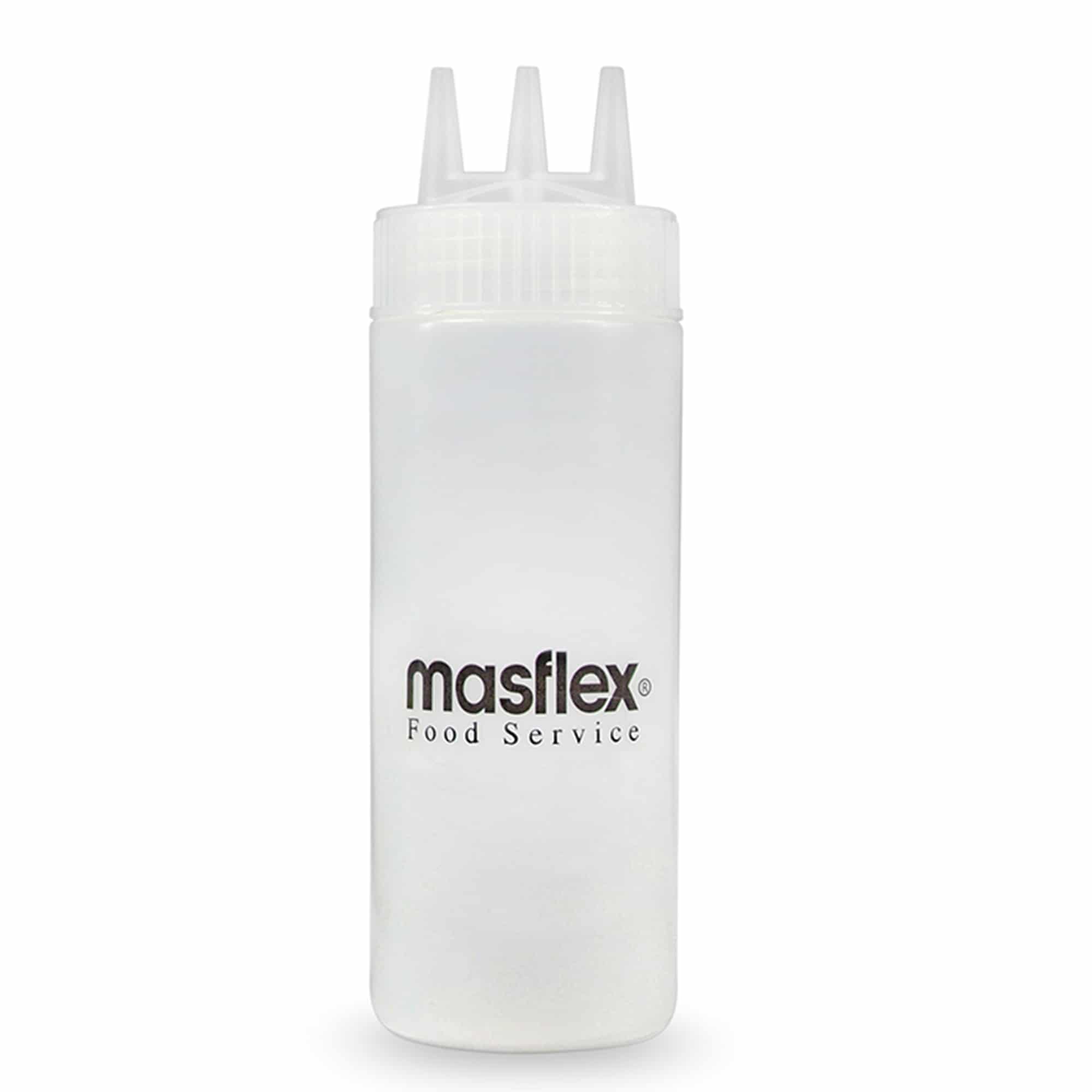 Masflex 350ml/12oz PP Plastic Dispenser w/ 3 Nozzles - Image 2