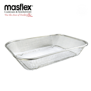 Masflex Stainless Steel Large Rectangular Mesh Basket