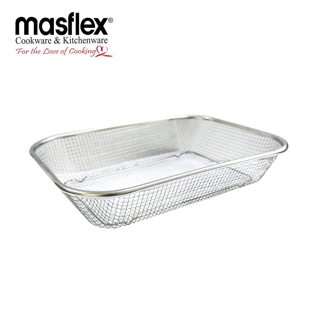 Masflex Stainless Steel Rectangular Mesh Basket