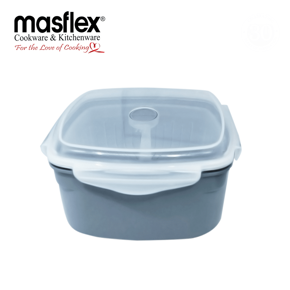 Masflex Microwave Square Steamer 1.4 Liter