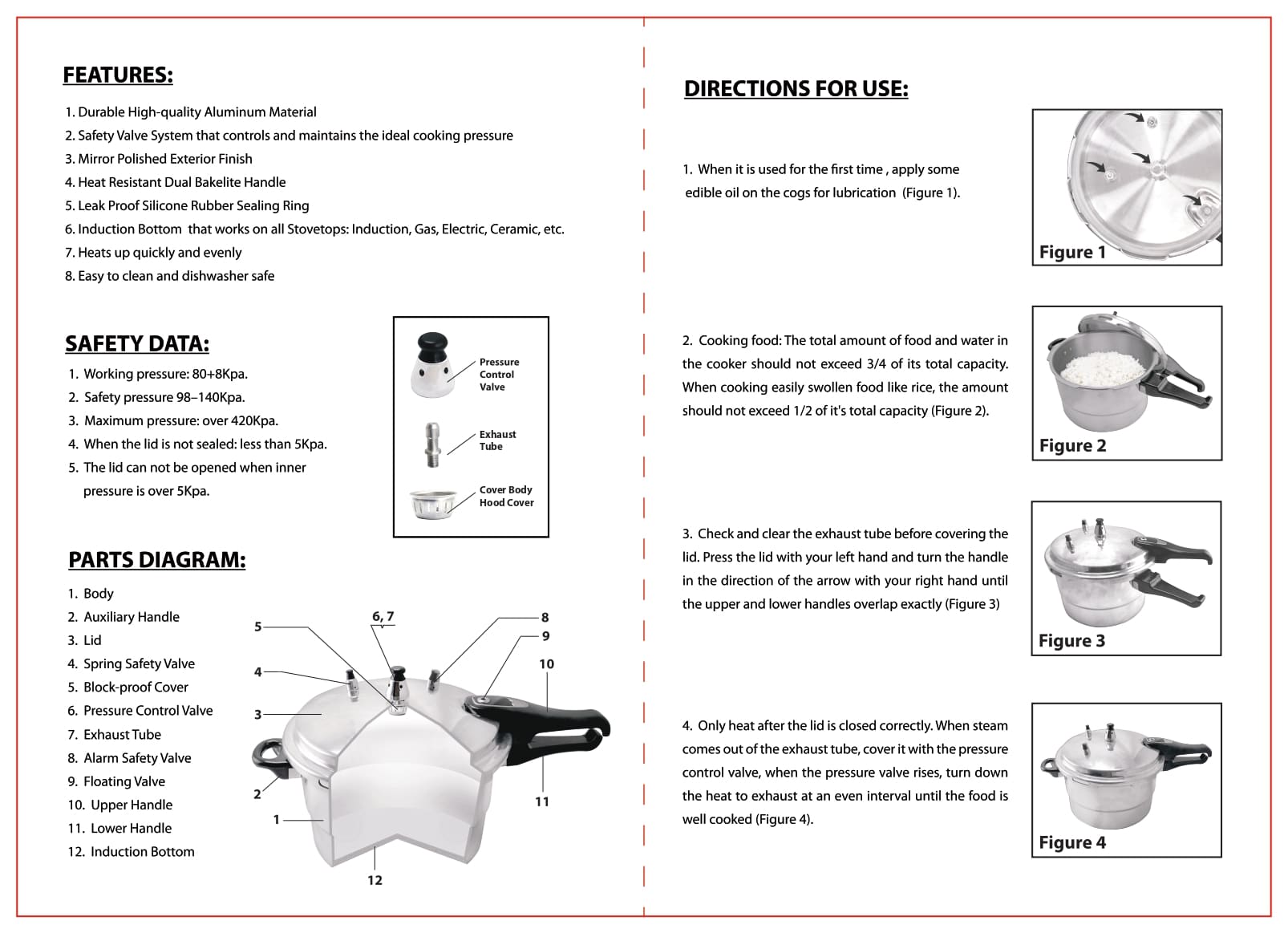 Masflex 24cm Induction Pressure Cooker w/ Steamer 7 Liters - Image 7
