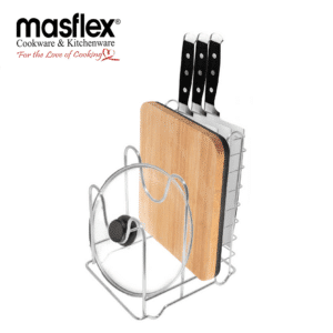Masflex Stainless steel Glass lid & Knife rack