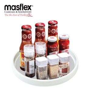 Masflex 30cm Turntable Organizer w/ Non-Skid Rubber