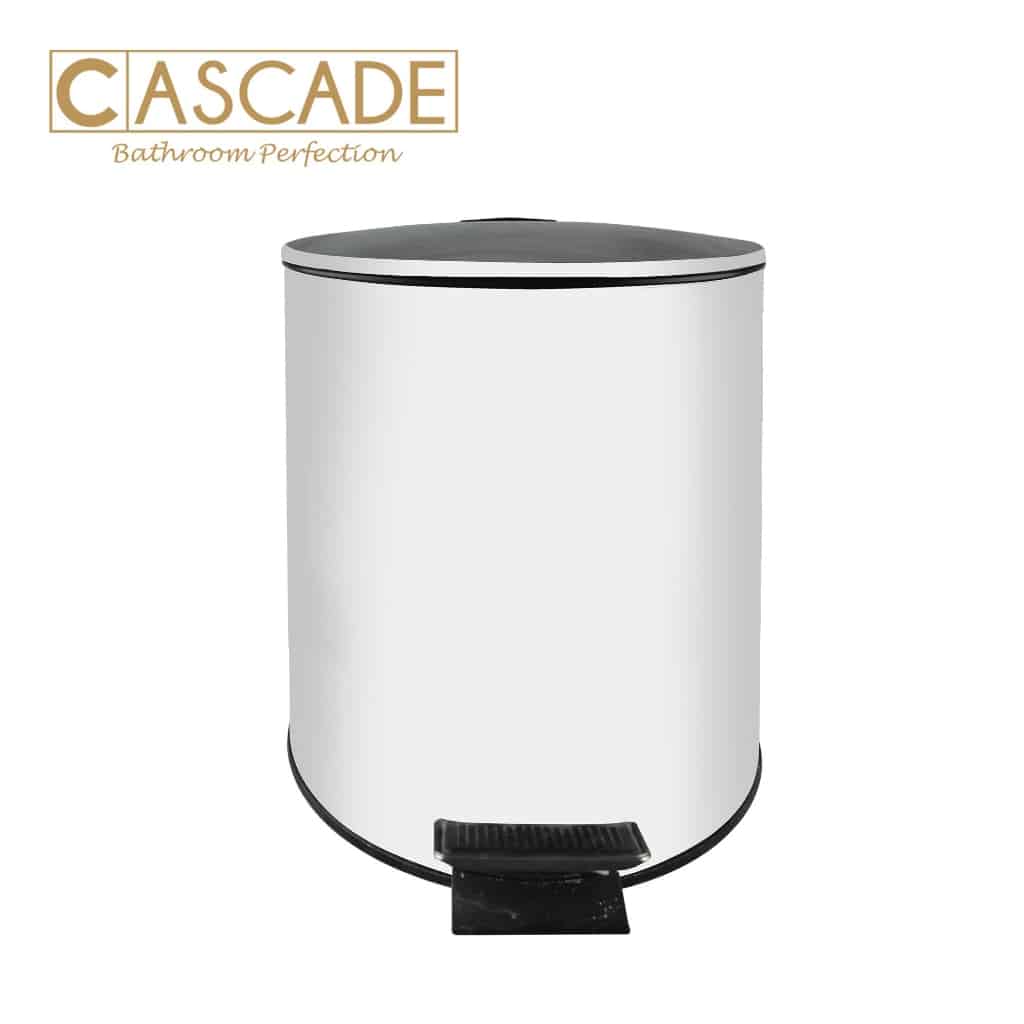 CASCADE 12LITERS STAINLESS STEEL SOFT CLOSE ROUND PEDAL BIN